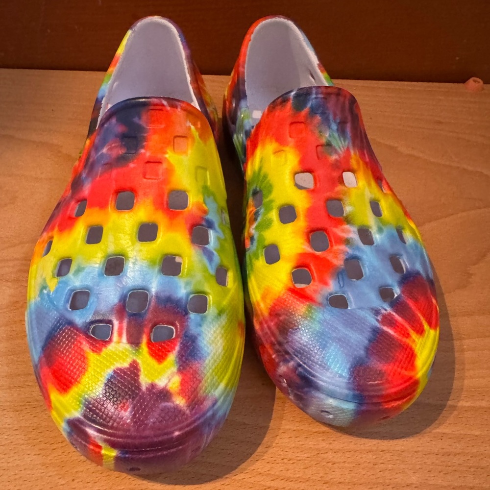 Vans Colorful Tie-Dye Kids Rubber Slip On